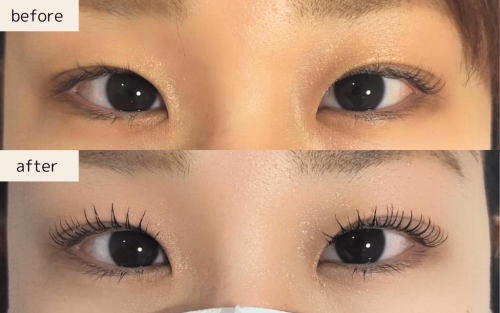 ケラチンラッシュリフト+マスカラコーティング